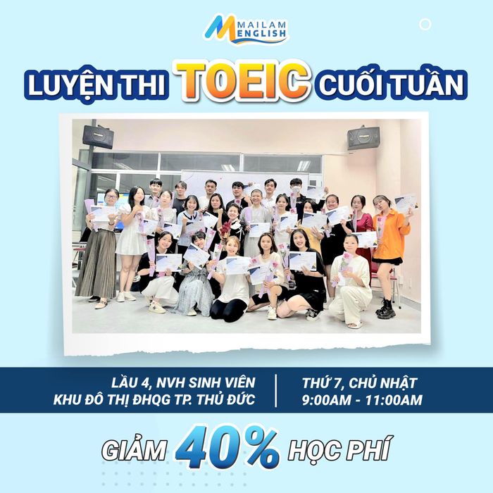 Không gian học tập tại Mai Lâm English