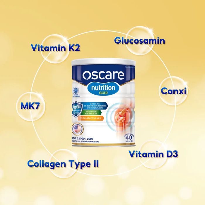Hình ảnh sữa bột OSCARE Nutrition Gold chính hãng