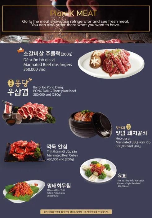 Những món nướng hấp dẫn tại BBQ Plan-K