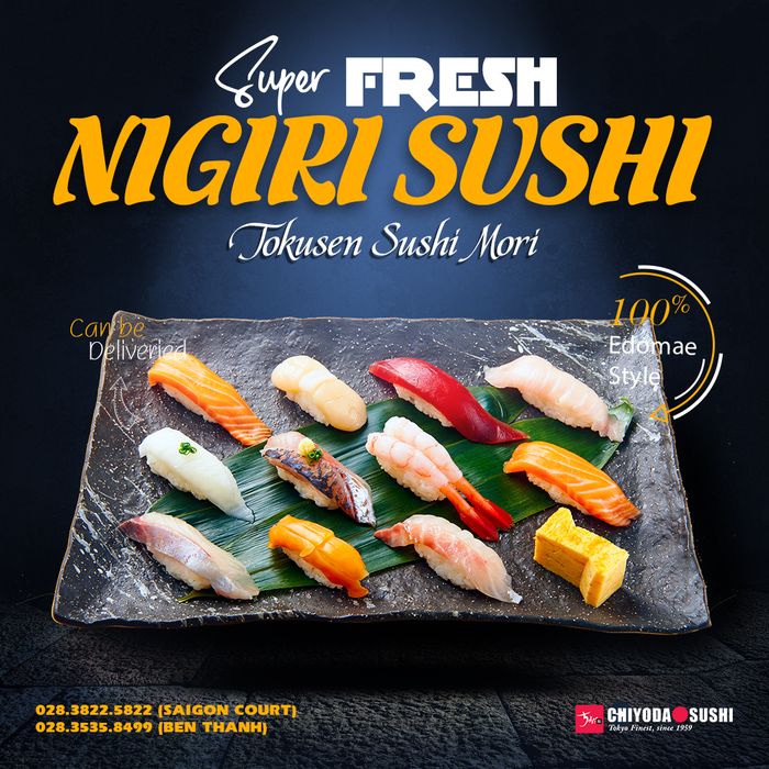 Chiyoda Sushi - Nghệ thuật trình bày món Nhật đỉnh cao