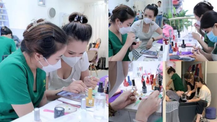 Hình ảnh không gian học tập tại Tâm Yên Nail