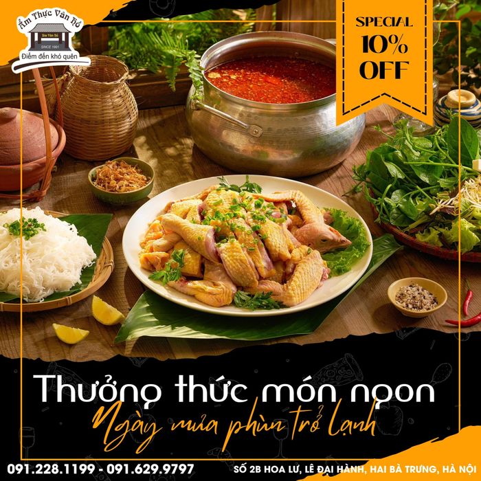 Những món ngon đặc trưng tại Ẩm Thực Vân Hồ