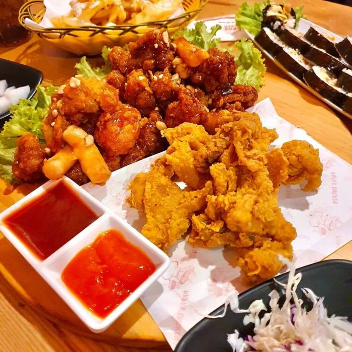 Hình ảnh món gà phô mai tuyết đặc trưng tại Papas' Chicken