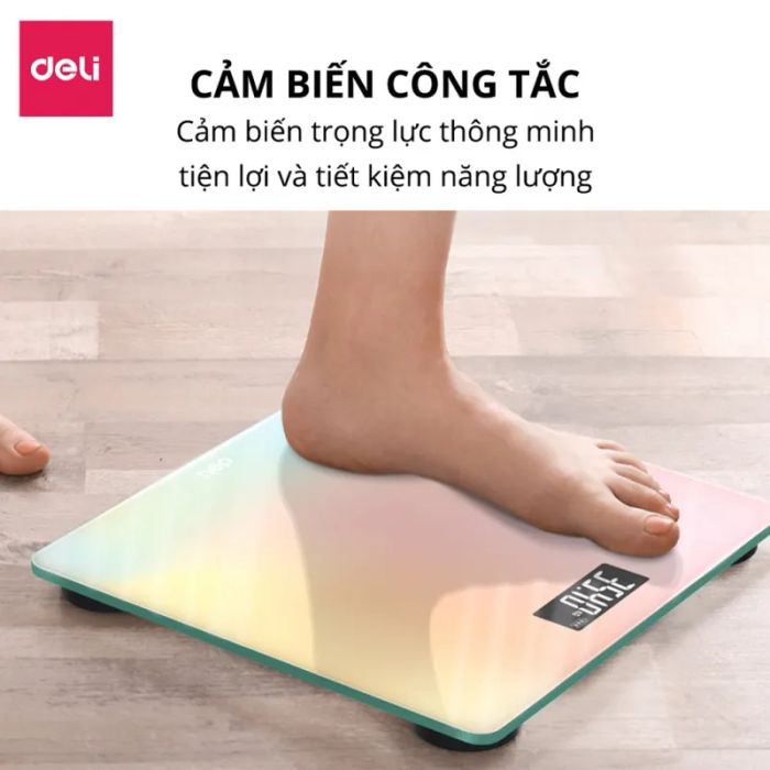 Hình ảnh cân điện tử sức khỏe Deli