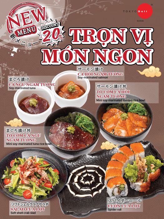 Tokyo Deli Sushi - Khoảnh khắc lưu giữ tinh túy ẩm thực Nhật Bản