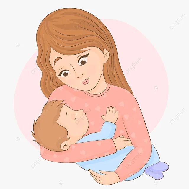 Tranh minh họa: Hình ảnh người mẹ tóc bạc bên hàng cau thẳng tắp - Nguồn: Internet
