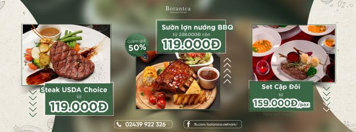 Những món ăn đặc sắc tại Botanica Restaurant