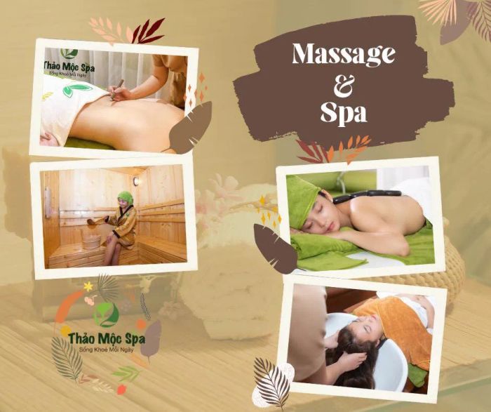 Không gian xanh mát tại Spa Thảo Mộc