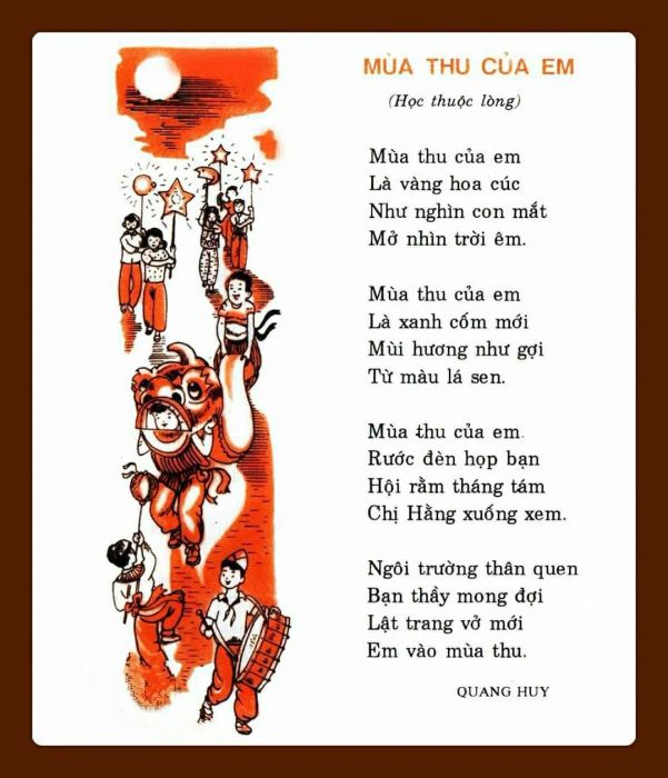 Hình ảnh mùa thu tuổi thơ