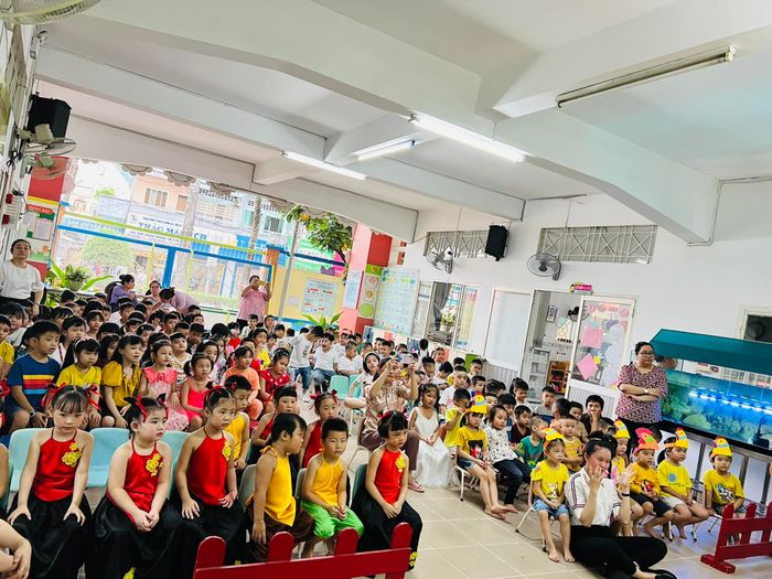 Hình ảnh lớp học hiện đại tại Trường Mầm non 9