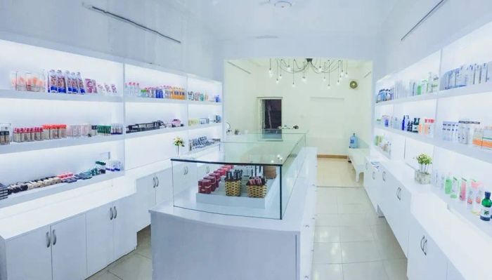 Không gian sang trọng tại Mint Cosmetics
