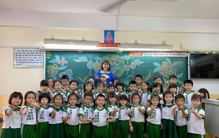 Hình ảnh đầu tiên về ngôi trường chất lượng - Tiểu học Bàu Sen Quận 5
