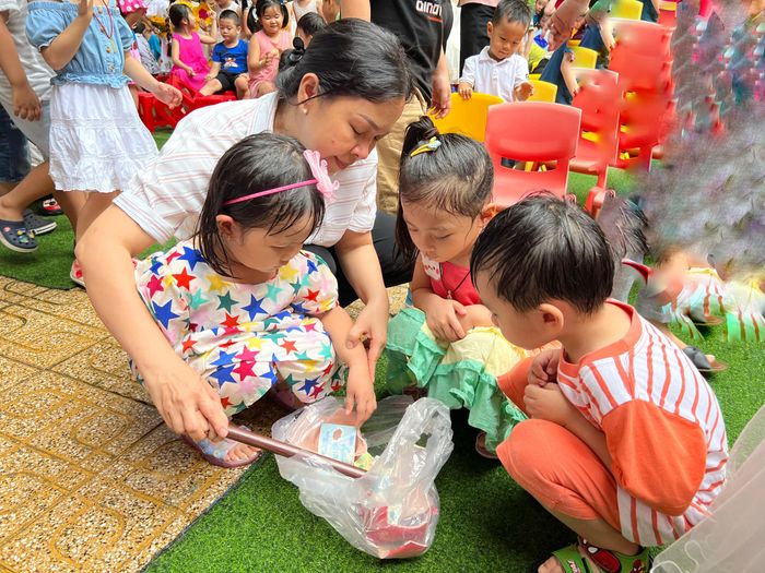 Hình ảnh khuôn viên xanh mát tại Trường Mầm non Họa Mi 1
