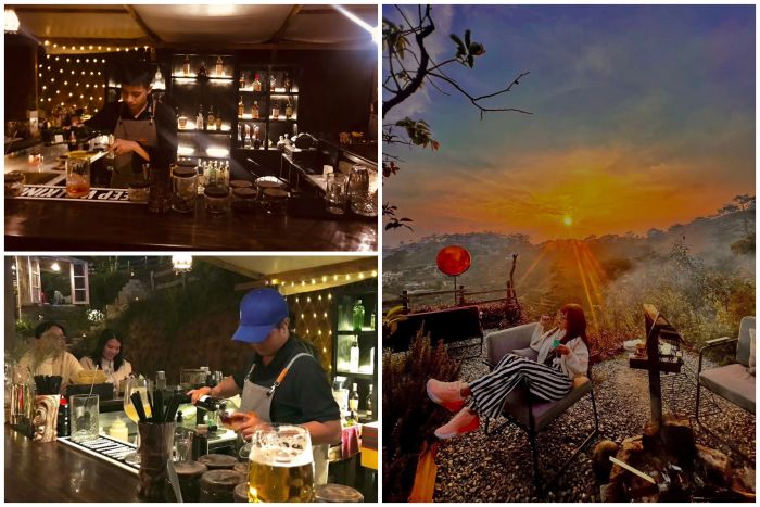 Góc check-in view núi rừng tại Sỉn Cocktail Bar