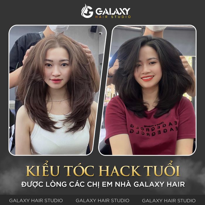 Hình ảnh thực tế các mẫu tóc layer đẹp tại Galaxy Hair