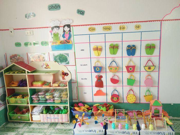 Hình ảnh phòng học sáng tạo tại Trường Mầm non Minh Hợp
