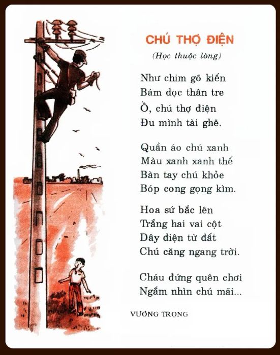 Hình ảnh người thợ điện dũng cảm