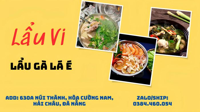 Hình ảnh nồi lẩu gà lá é thơm ngon tại Lẩu Vi