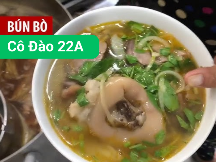 Hình ảnh món Bún bò Cô Đào 22A