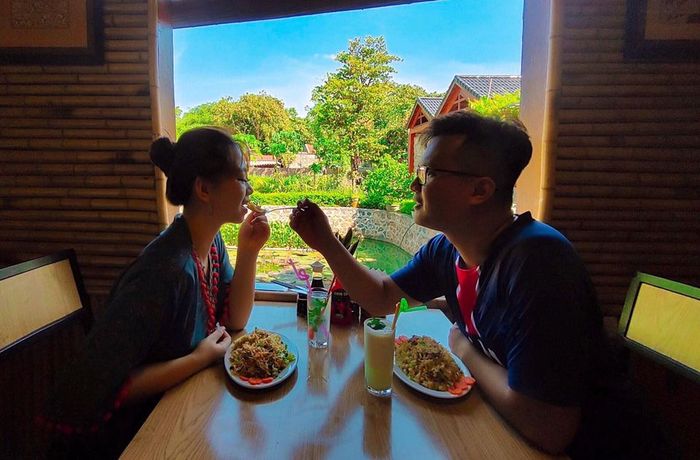 Hang Mua Nature Homestay - Khung cảnh bình minh trên vườn rau xanh mướt