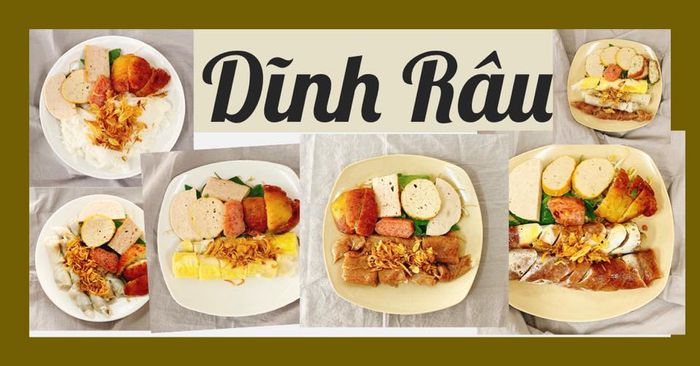 Bánh Ướt Dĩnh Râu - Hình ảnh dĩa bánh ướt trắng ngần điểm xuyến hành phi vàng ruộm