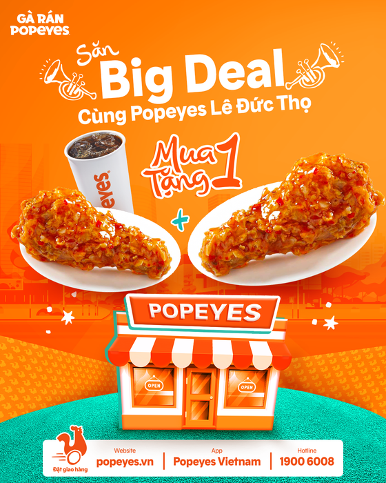 Hình ảnh món gà rán đặc trưng tại Popeyes