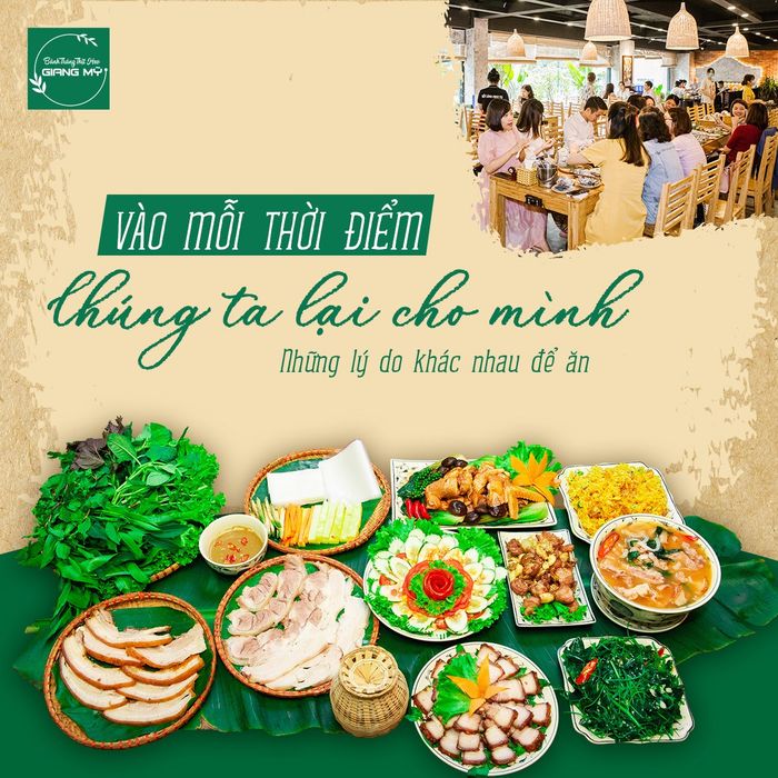 Giang Mỹ - Không gian ẩm thực sang trọng với món bánh tráng cuốn thịt heo đặc sắc