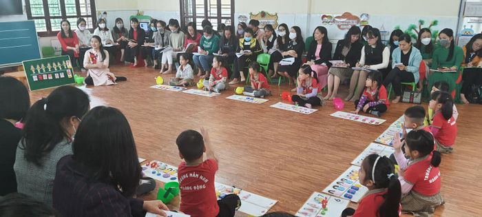 Không gian học tập đầy màu sắc tại Trường Mầm non Sao Mai (Ảnh 2)
