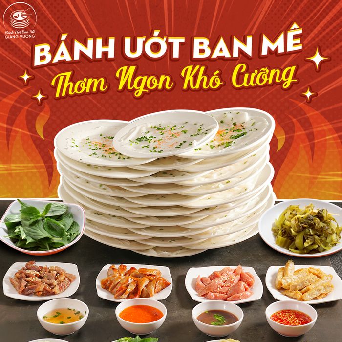 Bánh Ướt Ban Mê Giang Vương - Ảnh chân thực về trải nghiệm cuốn bánh ướt với nhiều loại nước chấm độc đáo