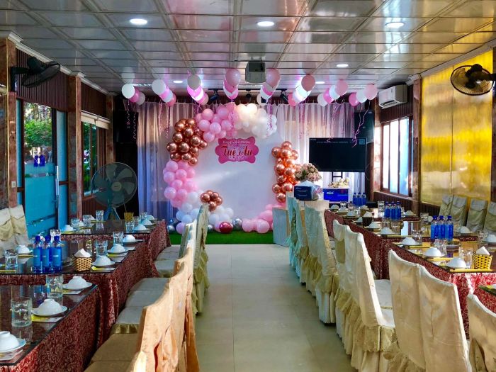 Không gian tiệc sinh nhật sang trọng tại Nhà Hàng Ẩm Thực Việt
