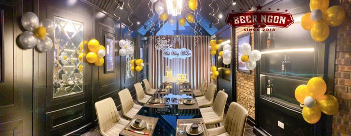 Góc check-in sang trọng tại BEER NGON 38 Lê Nin