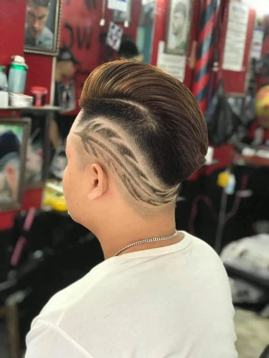 Những tác phẩm nghệ thuật tóc nam tại A Hải Barber Shop
