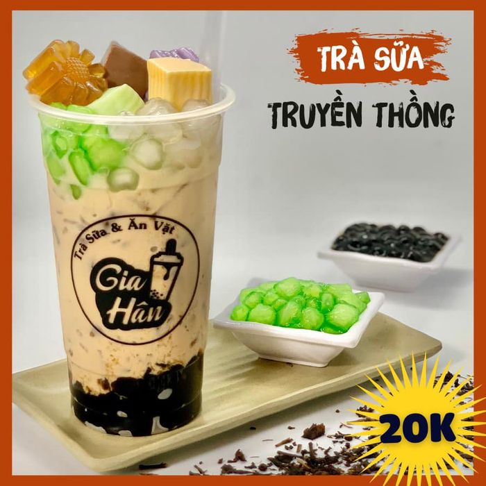 Trà Sữa - Ăn Vặt Gia Hân ảnh 1 - Hình ảnh chân thực về những ly trà sữa thơm ngon cùng các món ăn vặt hấp dẫn được trình bày đẹp mắt