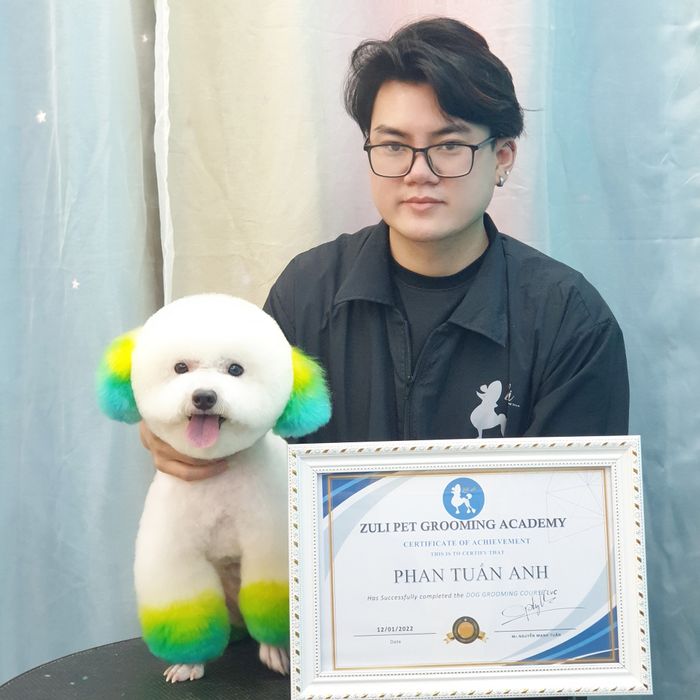 Hình ảnh học viên thực hành tại Zuli Pet Academy