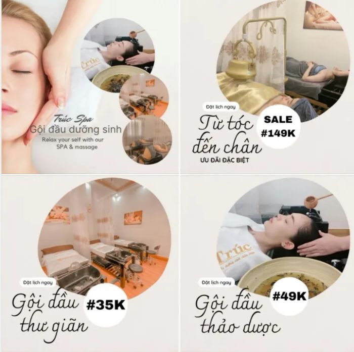 Không gian tĩnh lặng tại Trúc Spa