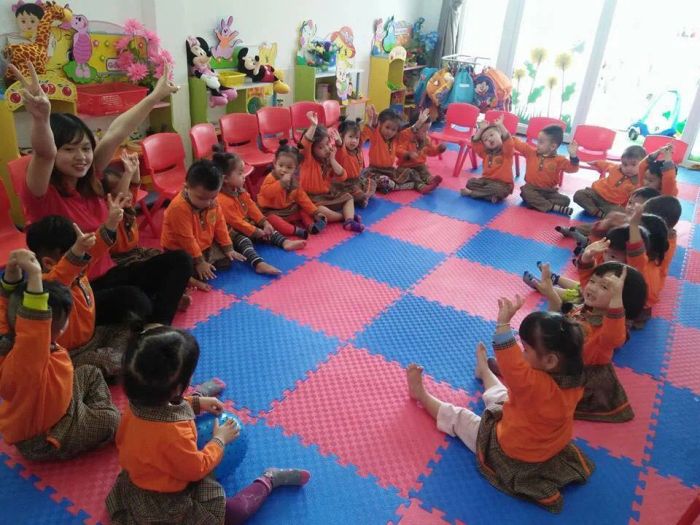 Góc học tập sáng tạo của các bé Thiên Thần