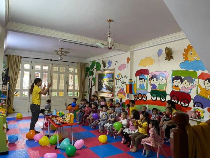 Góc học tập đầy màu sắc tại Mầm Non Tuổi Thần Tiên
