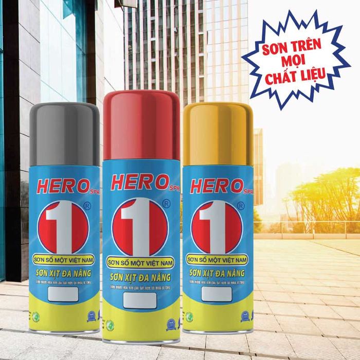 Hình ảnh thực tế Sơn Xịt Đa Năng Hero