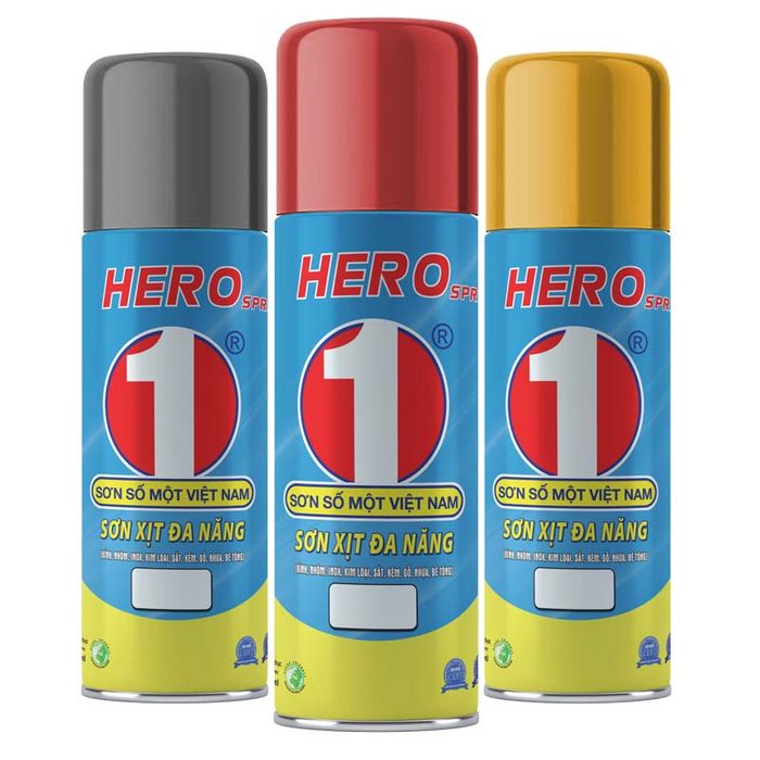 Bộ sưu tập hình ảnh Sơn Xịt Đa Năng Hero