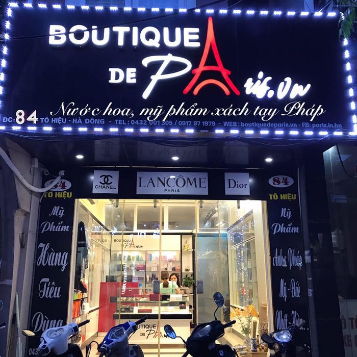 Bộ sưu tập mỹ phẩm cao cấp tại Boutique de Paris