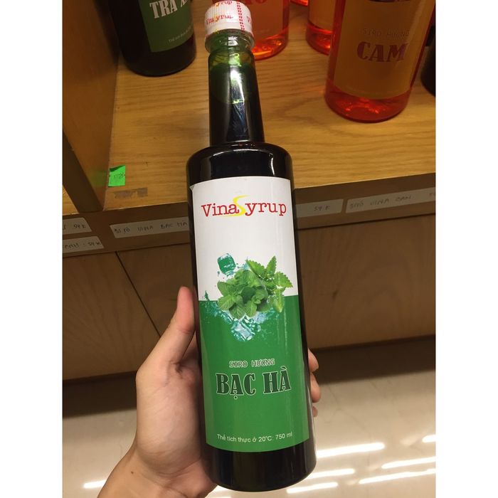 Hình ảnh thực tế Siro Vinasyrup Bạc Hà (ảnh 2)