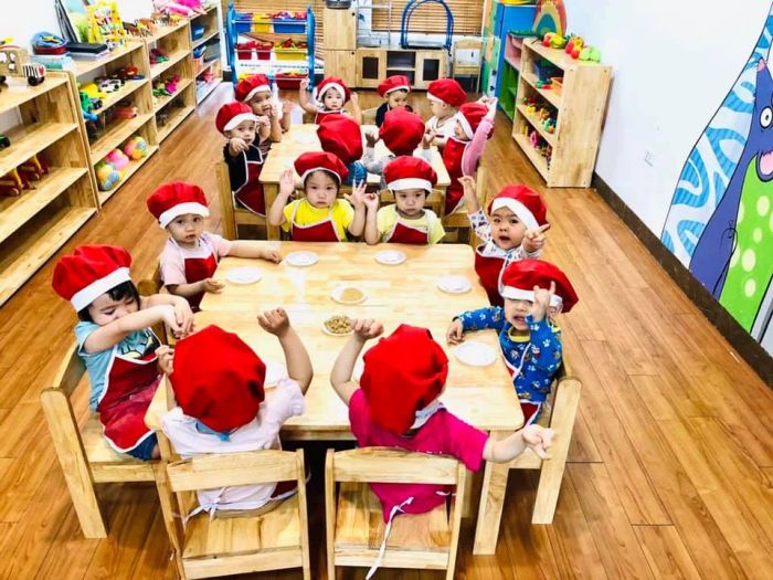 Không gian học tập đầy sáng tạo tại Mầm non Hoa Sen