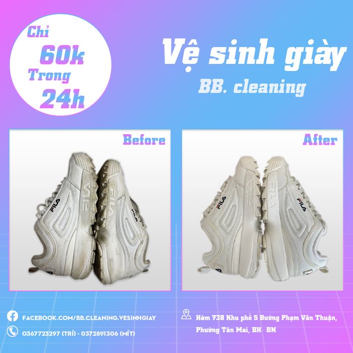 Quy trình chăm sóc giày tỉ mỉ tại BB.Cleaning