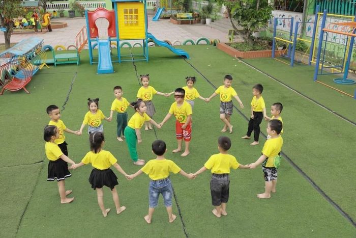Hình ảnh sinh động: Không gian học tập hiện đại và khu vui chơi sáng tạo tại Trường Mầm non Quảng Tâm