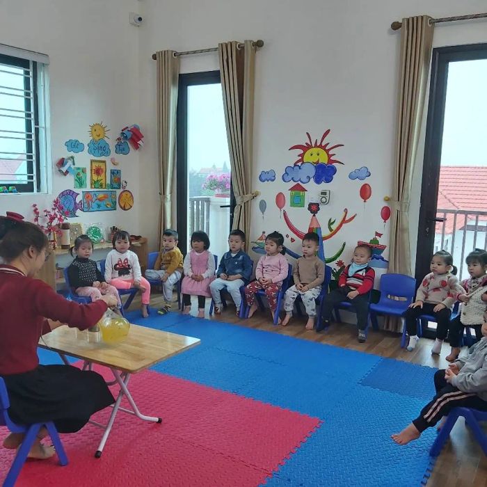 Góc học tập đầy sáng tạo tại Mầm non Thảo Nguyên Xanh