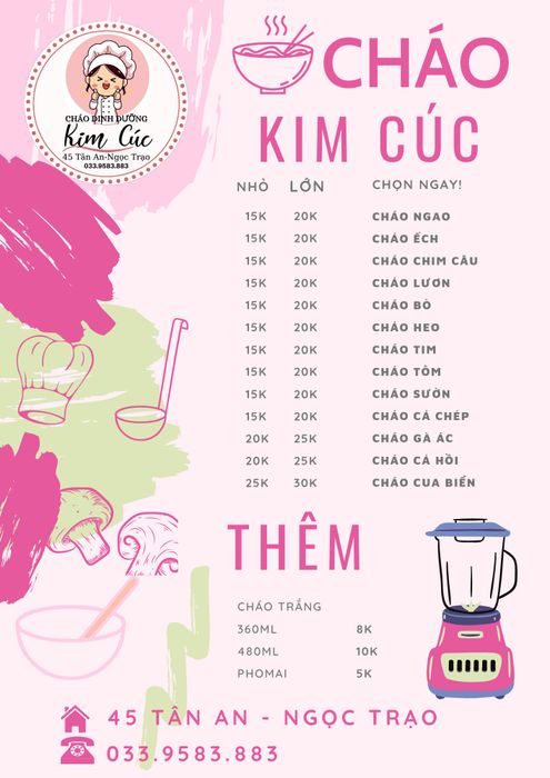 Hình ảnh cháo dinh dưỡng thơm ngon tại KIM CÚC