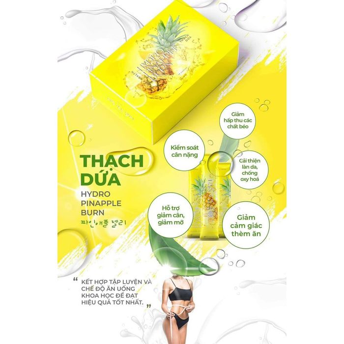 Hình ảnh Thạch Dứa Giảm Cân Max Health Hydro Pinapple Burn - Ảnh 2