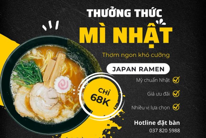 Tô ramen hấp dẫn tại Ramen Nhật Bản 869 & Curry House