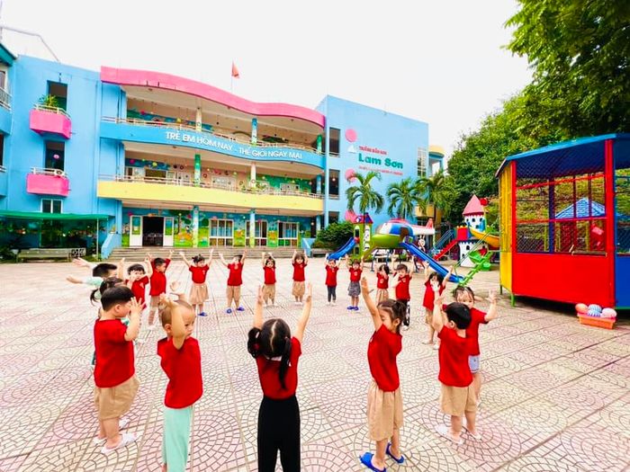 Không gian học tập tại Trường Mầm non Lam Sơn