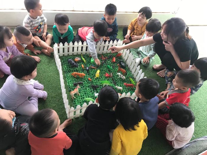 Góc vui chơi sáng tạo tại Mầm Non Happy Kids